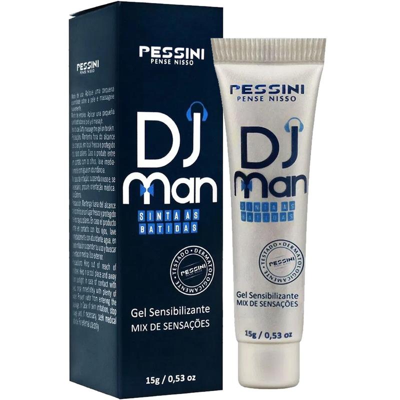 Lubrificante gel dj man vibrante pulsante e aquecimento - Pessini
